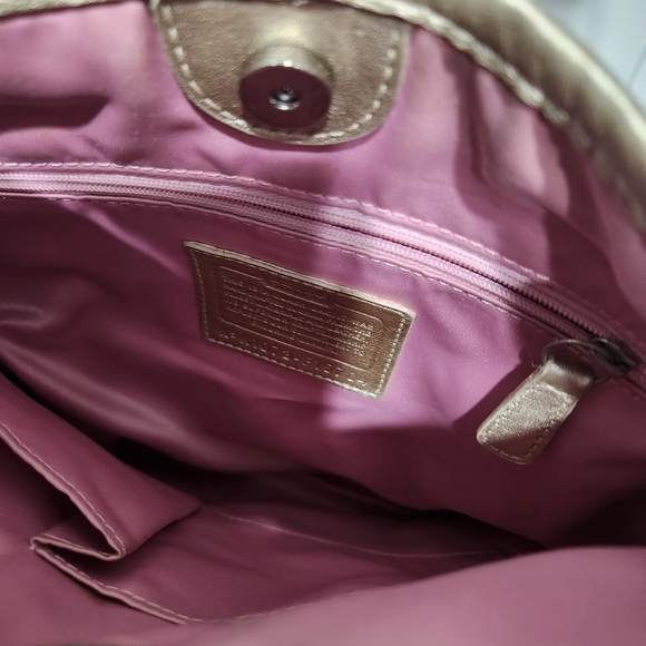 Coach Vintage Shoulder Bag, and wallet Signature, Beige, M1073-F15704 - Picture 14 of 16